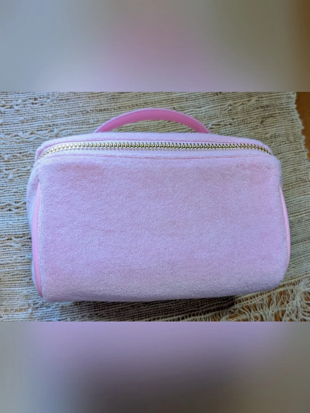 Stoney Clover Lane Lay Flat Pouch in Pink EUC